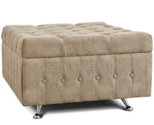 Banqueta Cuadrada Chesterfield Cuerotex