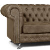 Sillón Chesterfield 3 Cuerpos Cuerotex Patria Muebles