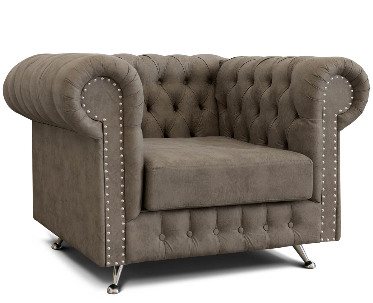 Sillón Chesterfield 1 Cuerpo Cuerotex Patria Muebles