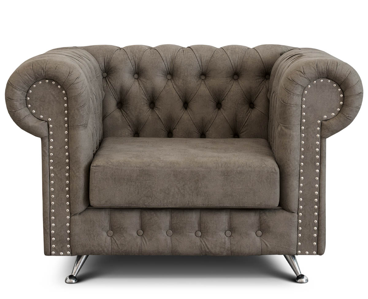 Sillón Chesterfield 1 Cuerpo Cuerotex Patria Muebles